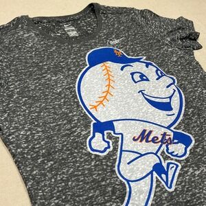 Nike‎ New York Mets "Cooperstown Collection" Mr. Met Graphic T Shirt Womens XL